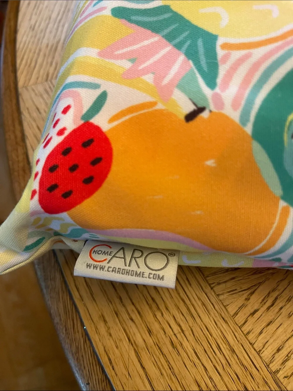 Caro Fruit Print Beach Towel Bag - Multi-Color